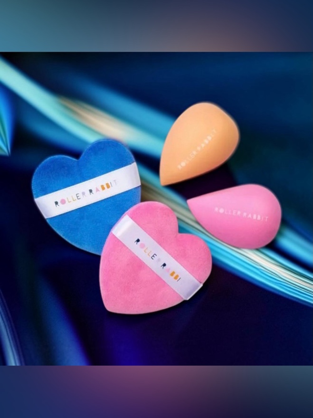🩷💙Roller Rabbit x Target🩷💙4-Piece Makeup Sponge & Powder Puff Set/NIB - Picture 2 of 4